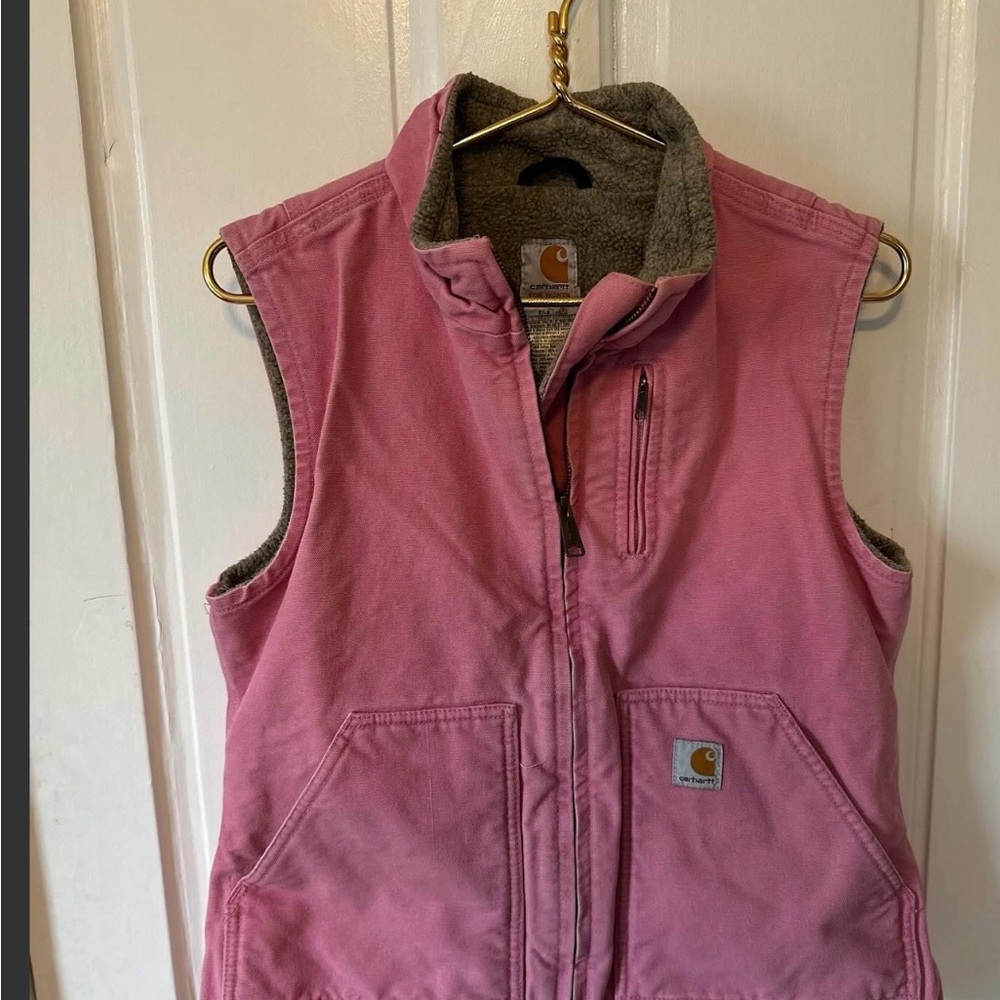 Carhartt Tan Fleece Vest